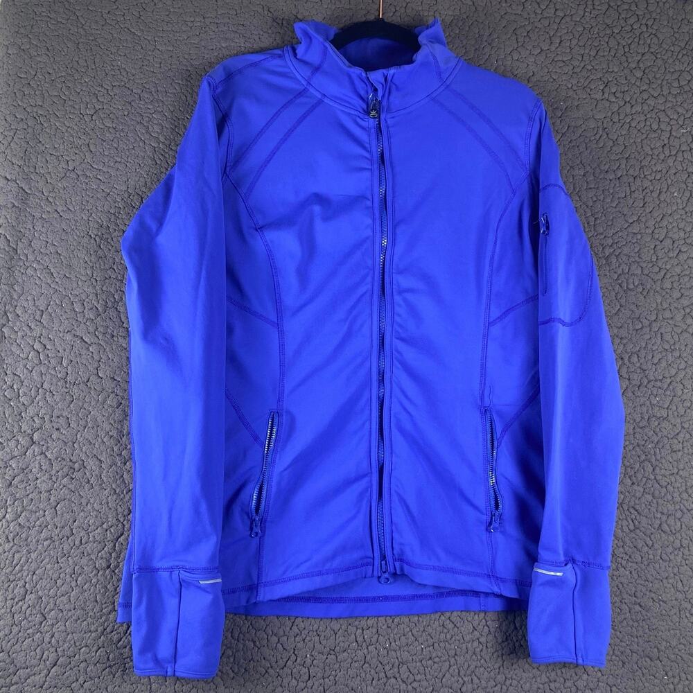 Kirkland Signature Ladies Full Zip Jacket Long Sleeve Blue Size Women’s XL